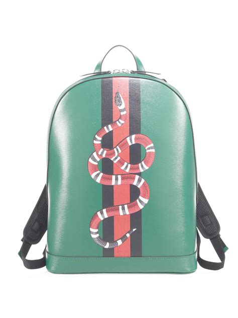 green gucci backpack with snake|Gucci shark backpack.